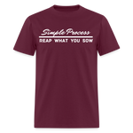 Men's Classic T-Shirt - Simple Process - burgundy