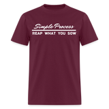 Men's Classic T-Shirt - Simple Process - burgundy