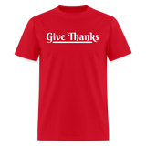 Men's Classic T-Shirt - Give Thanks - red