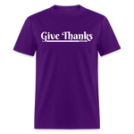 Women's T-Shirt - Give Thanks - purple