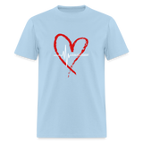 Unisex Classic T-Shirt - Living with Purpose - powder blue
