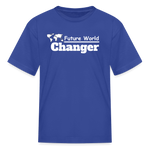 Kids' T-Shirt - World Changer - royal blue