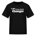 Kids' T-Shirt - World Changer - black