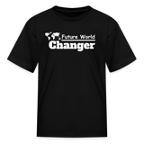Kids' T-Shirt - World Changer - black