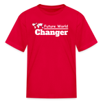 Kids' T-Shirt - World Changer - red