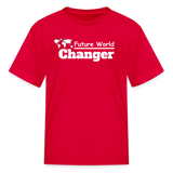 Kids' T-Shirt - World Changer - red