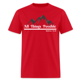 Women's T-Shirt - All Things Possible - red