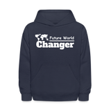 Kids' Hoodie - Future World Changer - navy