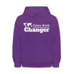 Kids' Hoodie - Future World Changer - purple