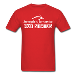 Men's Classic T-Shirt - Strength for Service - red