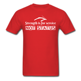 Men's Classic T-Shirt - Strength for Service - red