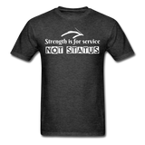 Men's Classic T-Shirt - Strength for Service - heather black