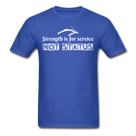 Men's Classic T-Shirt - Strength for Service - royal blue