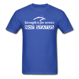 Men's Classic T-Shirt - Strength for Service - royal blue