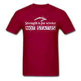 Men's Classic T-Shirt - Strength for Service - dark red