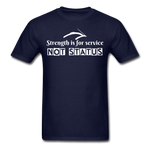 Men's Classic T-Shirt - Strength for Service - navy