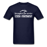 Men's Classic T-Shirt - Strength for Service - navy