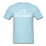 Men's Classic T-Shirt - Strength for Service - powder blue