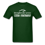 Men's Classic T-Shirt - Strength for Service - forest green
