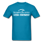 Men's Classic T-Shirt - Strength for Service - turquoise