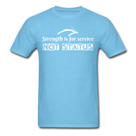 Men's Classic T-Shirt - Strength for Service - aquatic blue