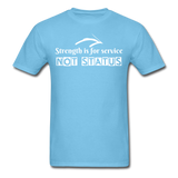 Men's Classic T-Shirt - Strength for Service - aquatic blue