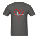 Unisex Classic T-Shirt - Living with Purpose - charcoal