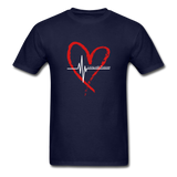 Unisex Classic T-Shirt - Living with Purpose - navy