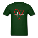 Unisex Classic T-Shirt - Living with Purpose - forest green
