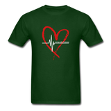 Unisex Classic T-Shirt - Living with Purpose - forest green