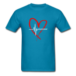 Unisex Classic T-Shirt - Living with Purpose - turquoise
