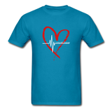 Unisex Classic T-Shirt - Living with Purpose - turquoise