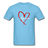 Unisex Classic T-Shirt - Living with Purpose - aquatic blue