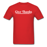 Men's Classic T-Shirt - Give Thanks - red