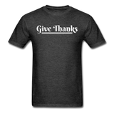 Men's Classic T-Shirt - Give Thanks - heather black