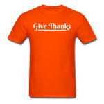 Men's Classic T-Shirt - Give Thanks - orange