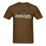 Men's Classic T-Shirt - All Things Possible - brown
