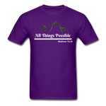 Men's Classic T-Shirt - All Things Possible - purple