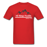 Men's Classic T-Shirt - All Things Possible - red