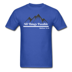 Men's Classic T-Shirt - All Things Possible - royal blue