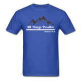 Men's Classic T-Shirt - All Things Possible - royal blue