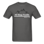 Men's Classic T-Shirt - All Things Possible - charcoal