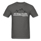 Men's Classic T-Shirt - All Things Possible - charcoal