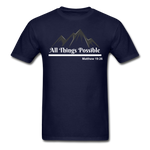 Men's Classic T-Shirt - All Things Possible - navy
