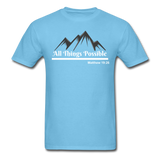 Men's Classic T-Shirt - All Things Possible - aquatic blue