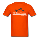 Men's Classic T-Shirt - All Things Possible - orange